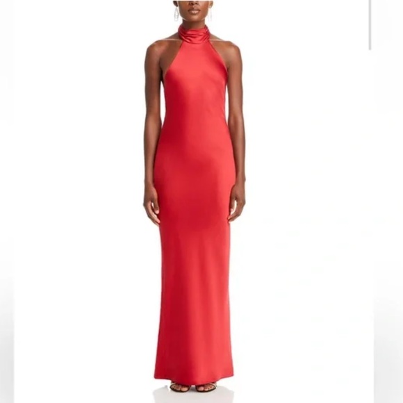 Ramy Brook•Tatiana Satin Halter Gown
NWT•Red Dress - Picture 4 of 7